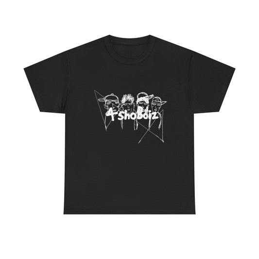 T-Shirt — ‘4 Sho Boiz’ Sketch Band Graphic Tee